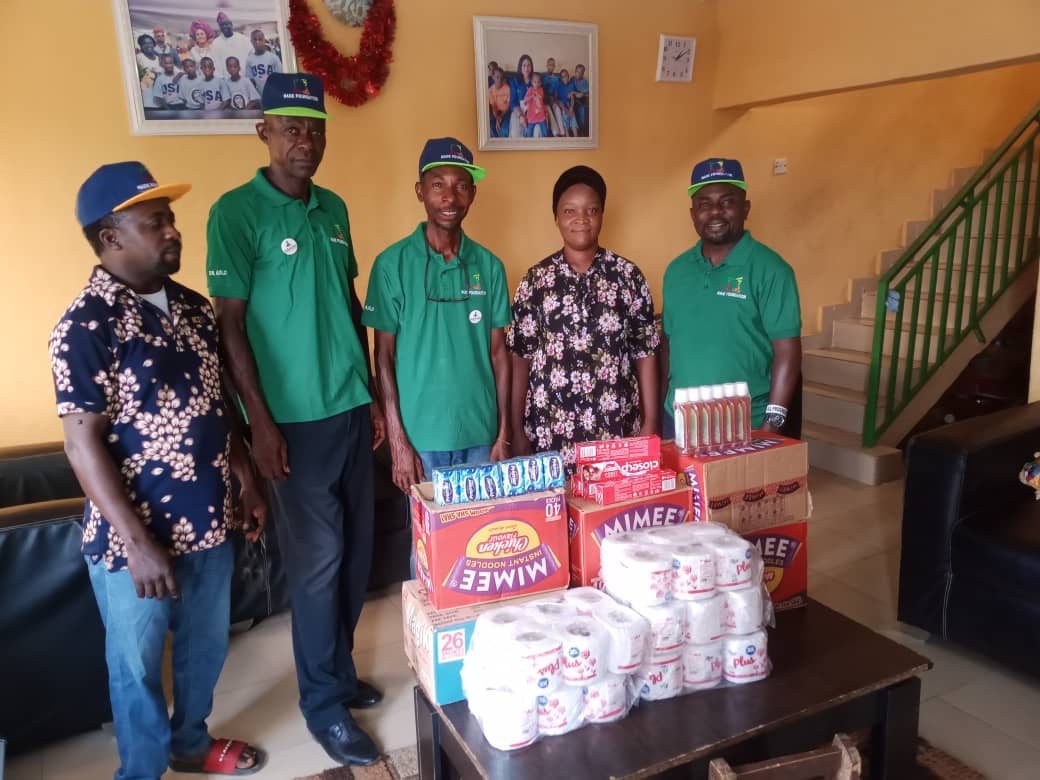 MADE Foundation presenting essential supplies to an orphanage in Ondo City